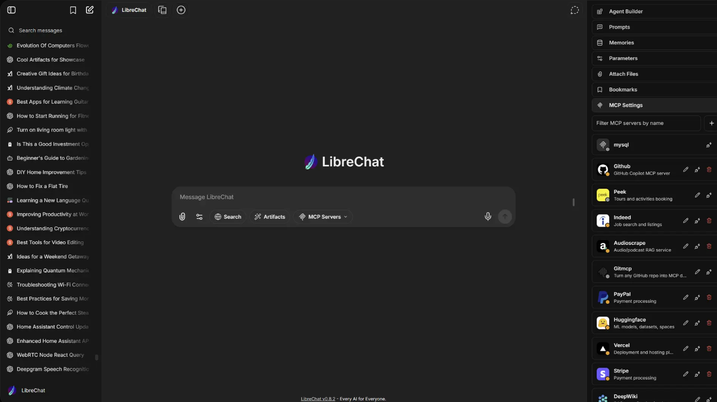 LibreChat, an open-source ChatGPT-style workspace we deploy and operate